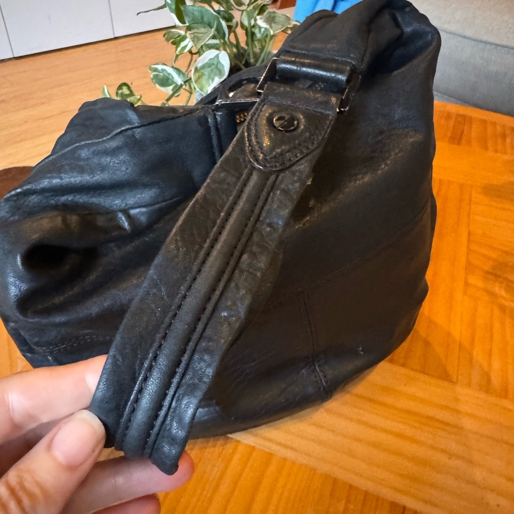 L.A.M.B. Black Leather Hobo Bag - Picture 4 of 6